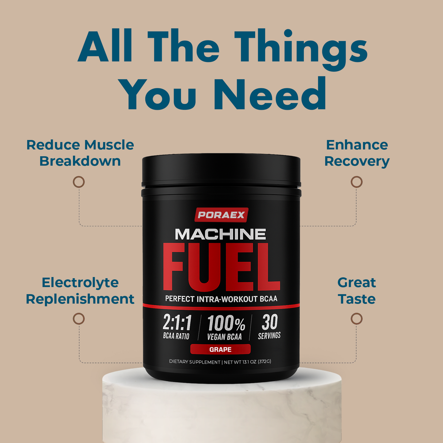 Poraex Machine Fuel® Intra-Workout BCAA Complex