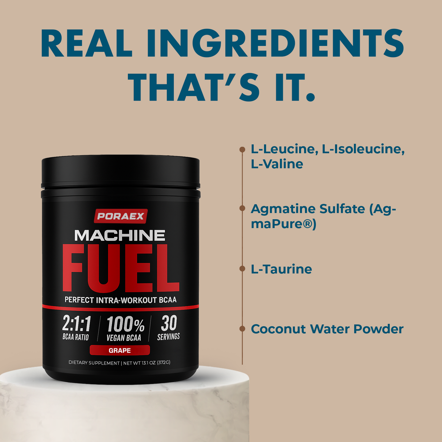 Poraex Machine Fuel® Intra-Workout BCAA Complex